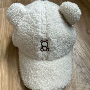 Cute Fuzzy Bear Ear Cap